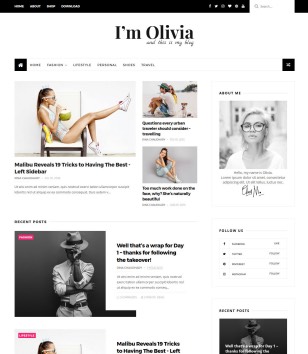 Olivia Cleanblogger template