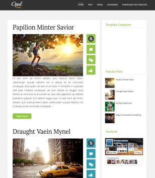 Opal Responsiveblogger template