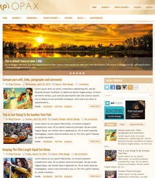 Opax Responsiveblogger template