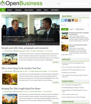 OpenBusinessblogger template