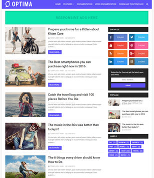 Optimizedblogger template