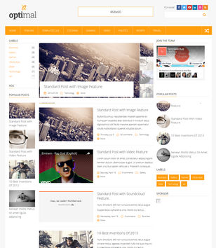 Optimal Responsiveblogger template