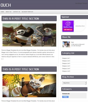 Ouchblogger template