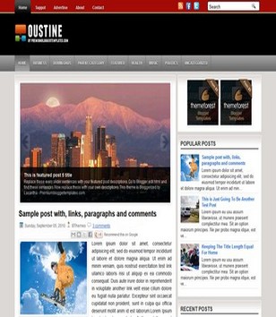 Oustineblogger template