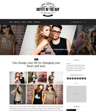 Outfit Light Responsiveblogger template