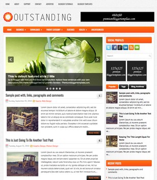 Outstanding Orangeblogger template