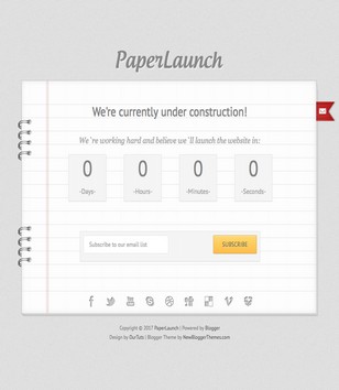 PaperLaunchblogger template