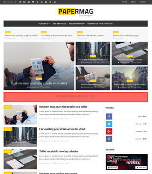 PaperMagblogger template