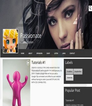 Passionateblogger template