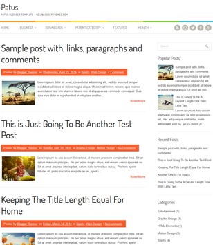 Patus Simpleblogger template