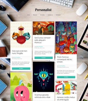 Personalist Responsiveblogger template