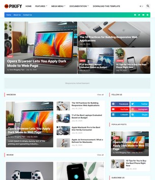 Pikifyblogger template
