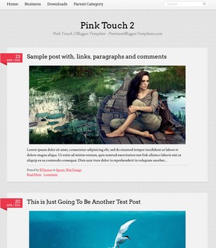 Pink Touch 2 Responsiveblogger template
