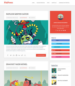 PinPressblogger template