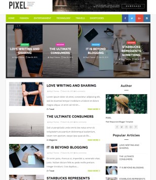 Pixelblogger template