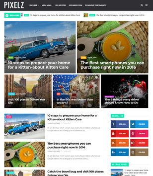 Pixelzblogger template
