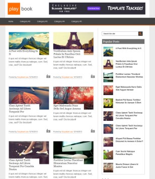 Play Book Responsiveblogger template