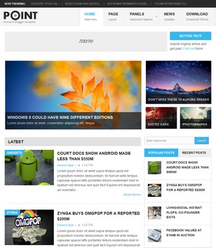 Point Magazineblogger template