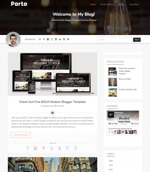 Porto Responsiveblogger template