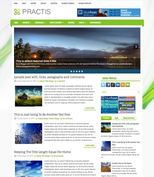 Practis 2 Columnsblogger template