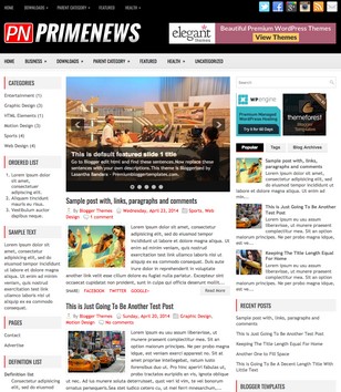 PrimeNewsblogger template