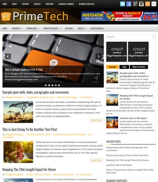 PrimeTech Gadgetblogger template