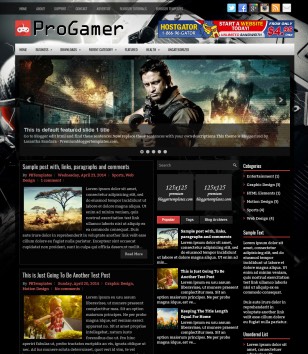 ProGamerblogger template