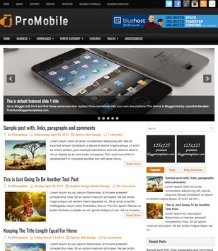ProMobile Responsiveblogger template
