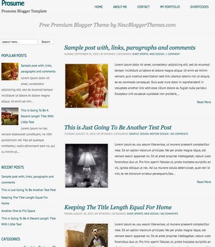 Prosumeblogger template