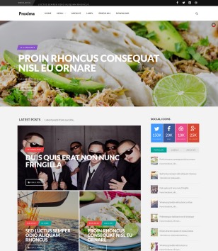 Proxima magazine Responsiveblogger template