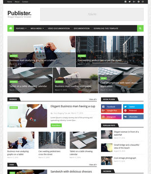 Publisterblogger template