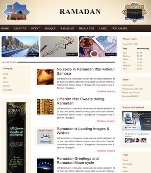 Ramadan Islamicblogger template