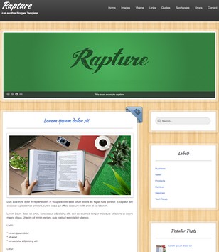 Rapture Elegantblogger template