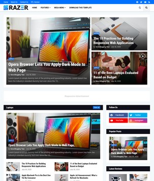 Razerblogger template