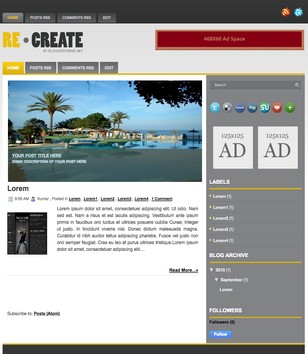 Re Createblogger template
