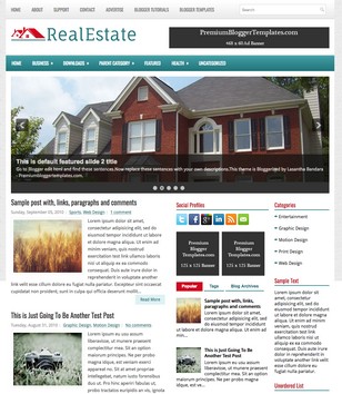 RealEstateblogger template
