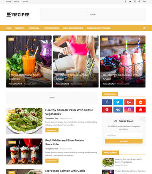 Recipeeblogger template