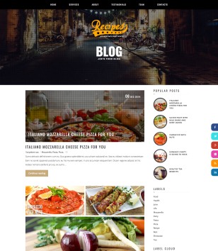 Responsive Recipesblogger template