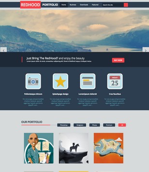 Red Hood Portfolioblogger template