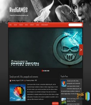 RedGames Responsiveblogger template