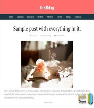RedMag Responsiveblogger template