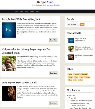 Respoaum Responsiveblogger template