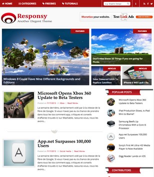 Responsyblogger template