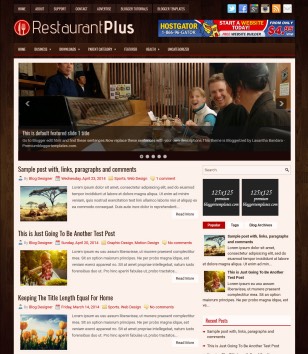 RestaurantPlus Responsiveblogger template