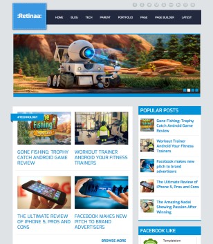 Retinaa SEO Readyblogger template