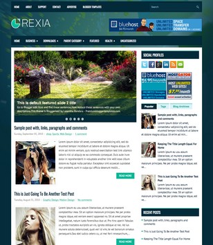 Rexia 2 Columnsblogger template