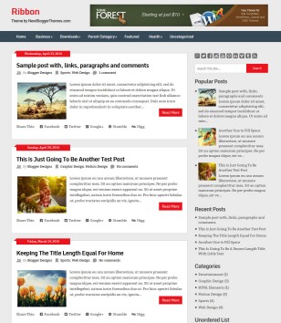 Ribbon blogspotblogger template