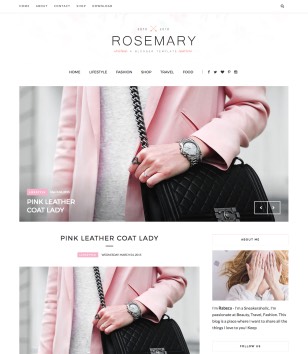 Rosemary Beautyblogger template
