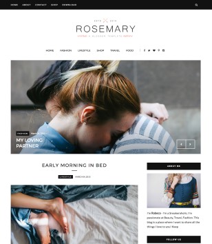 Rosemary Fashionblogger template