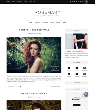 Rosemary Minimalblogger template